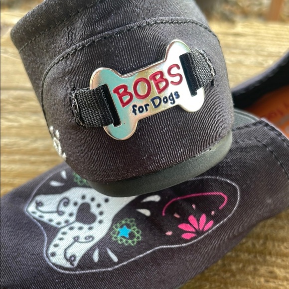BOBS for Dogs from Skechers Womens Slipons with Colorful Boston Terrier sz 7 1/2 - Picture 4 of 8